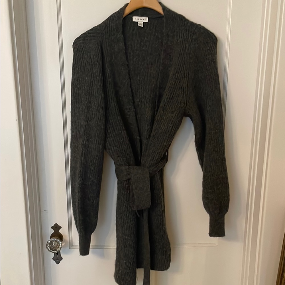 Topshop Dark Gray Knit Sweater